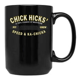 Chick Hicks' Black Coffee Mug, Gift Coffee Mug