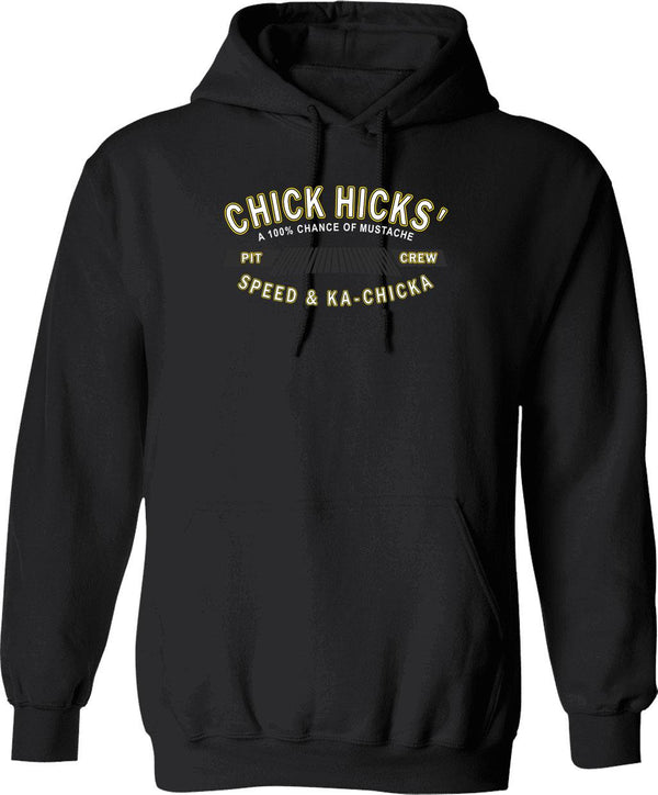 Chick Hicks' Graphic Pullover Hoodie - Black