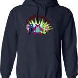 Chinpokomon Gotta Buy Em All Hoodie - Retro Graphic Pullover Hoodie for Men & Women - Navy