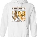 Chishiya Shuntaro Graphic Pullover Hoodie - White