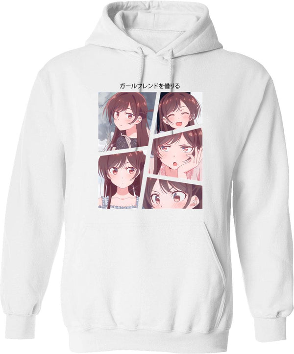 Chizuru Graphic Pullover Hoodie - White
