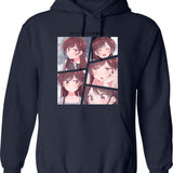 Chizuru Graphic Pullover Hoodie - Navy