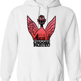 Choose Pazuzu Hoodie - Retro Graphic Pullover Hoodie for Men & Women - White