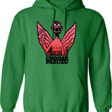 Choose Pazuzu Hoodie - Retro Graphic Pullover Hoodie for Men & Women - Green
