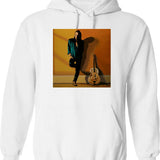 Chris Whitley Painting Classic Hoodie - Retro Graphic Pullover Hoodie for Men & Women - White
