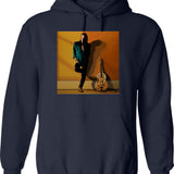 Chris Whitley Painting Classic Hoodie - Retro Graphic Pullover Hoodie for Men & Women - Navy