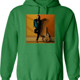 Chris Whitley Painting Classic Hoodie - Retro Graphic Pullover Hoodie for Men & Women - Green