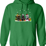 Christmas Hoodie - Retro Graphic Pullover Hoodie for Men & Women - Green