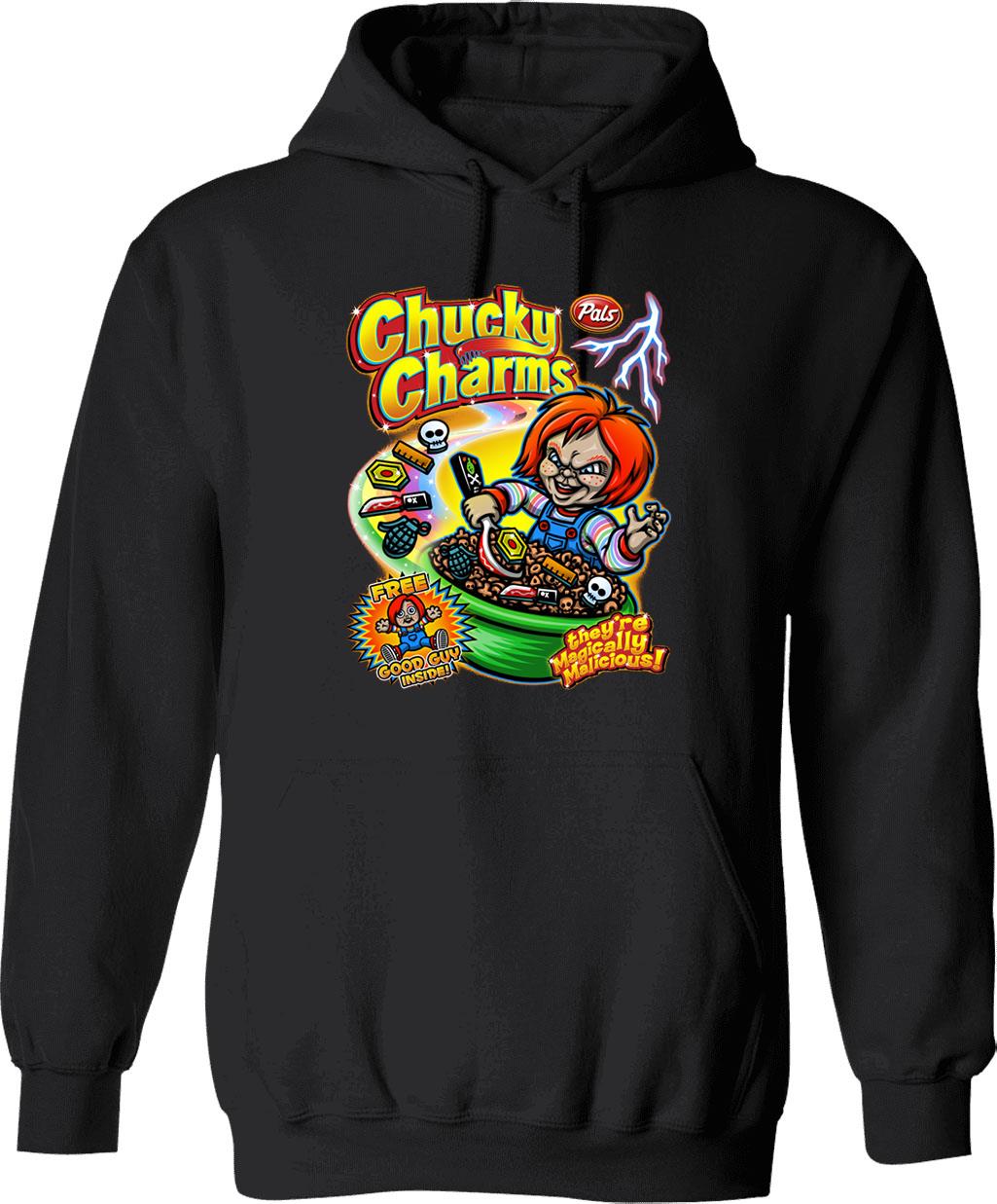 Chucky Charms V2 Essential Graphic Pullover Hoodie - Black