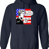 Chuys Bill Graphic Pullover Hoodie - Navy