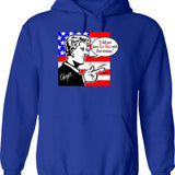 Chuys Bill Graphic Pullover Hoodie - Blue