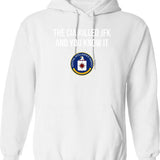 Cia Killed Jfk T-Hoodie Graphic Pullover Hoodie - White