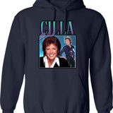 Cilla Black Homage Funny Uk Tv Legend 80's 90's Retro Hoodie - Navy