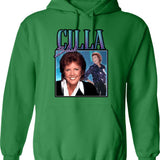 Cilla Black Homage Funny Uk Tv Legend 80's 90's Retro Hoodie - Green