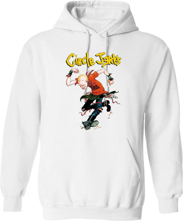Circle Jerks Skankman Graphic Pullover Hoodie - White