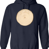 Circle Line Hoodie - Retro Graphic Pullover Hoodie for Men & Women - Navy