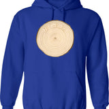 Circle Line Hoodie - Retro Graphic Pullover Hoodie for Men & Women - Blue