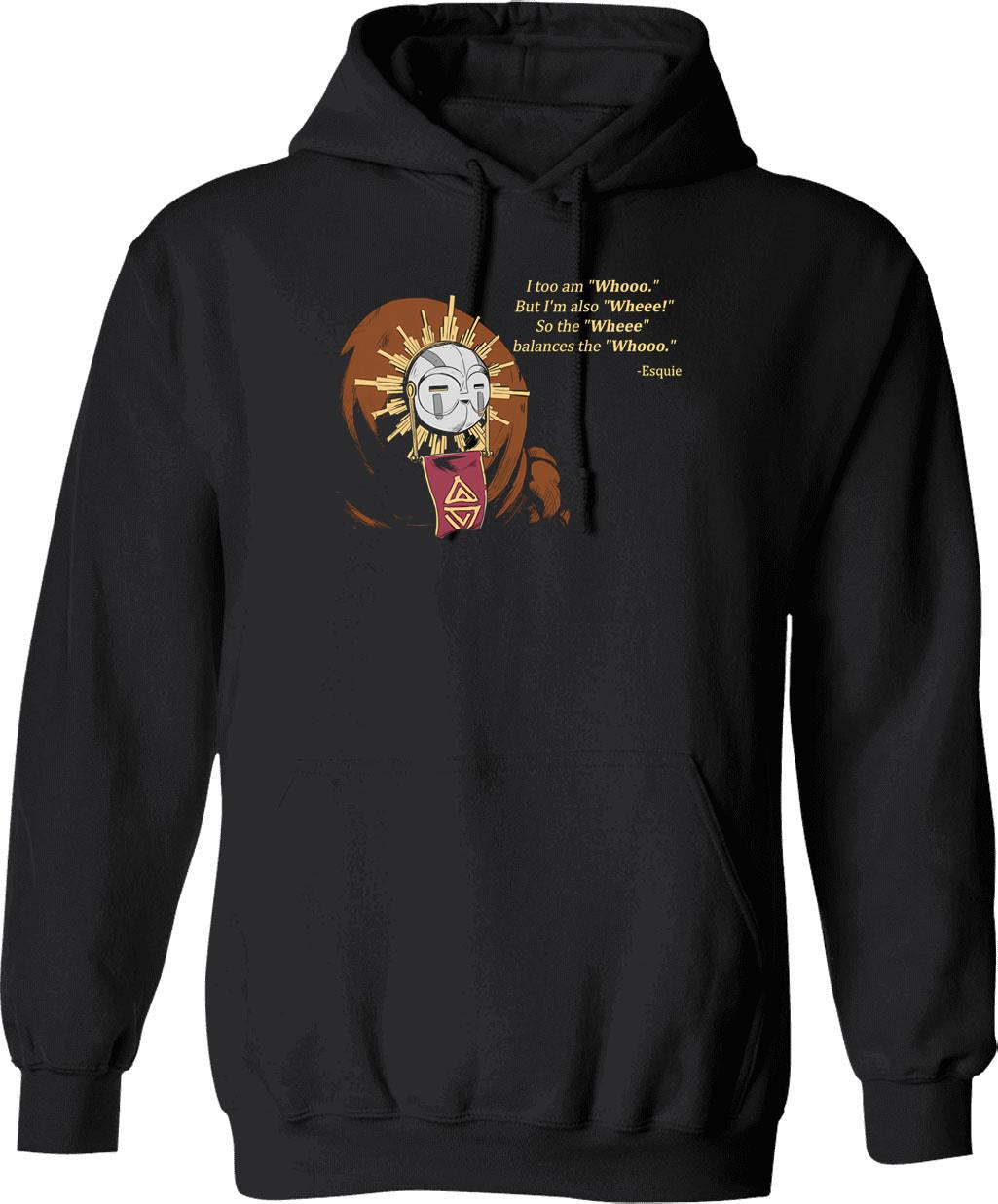Clair Obscur Expedition 33 Esquie Funny Quotes Hoodie - Black