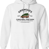 Clark Griswold Family Christmas Tree Farm Hoodie - White