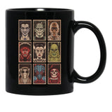Classic Monsters (3) 4 Black Coffee Mug, Gift Coffee Mug - Black