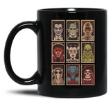Classic Monsters (3) 4 Black Coffee Mug, Gift Coffee Mug