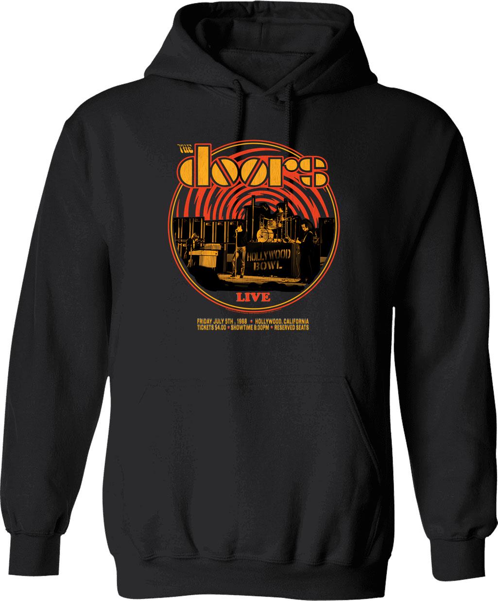Classic Retro Circle Hoodie - Black