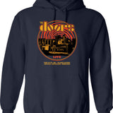 Classic Retro Circle Hoodie - Navy