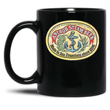 Classic Vintage Anchor Premium Steam Beer Black Coffee Mug, Gift Coffee Mug