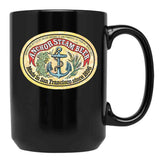 Classic Vintage Anchor Premium Steam Beer Black Coffee Mug, Gift Coffee Mug