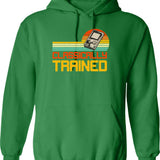 Classically Trained (2) Hoodie - Retro Graphic Pullover Hoodie for Men & Women - Green