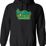 Clayboy -distressed- Hoodie - Retro Graphic Pullover Hoodie for Men & Women - Black