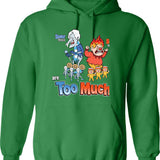 Claymation Snow Miser Brothers Too Much Gift For Fan Hoodie - Green