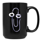 Clippy (2) Black Coffee Mug, Gift Coffee Mug