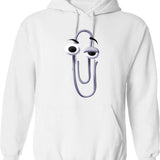 Clippy (2) Graphic Pullover Hoodie - White