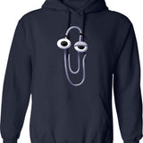 Clippy (2) Graphic Pullover Hoodie - Navy
