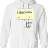 Clippy Graphic Pullover Hoodie - White