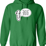 Clippy Hoodie - Retro Graphic Pullover Hoodie for Men & Women - Green