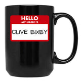 Clive Bixby Black Coffee Mug, Gift Coffee Mug