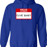 Clive Bixby Graphic Pullover Hoodie - Blue