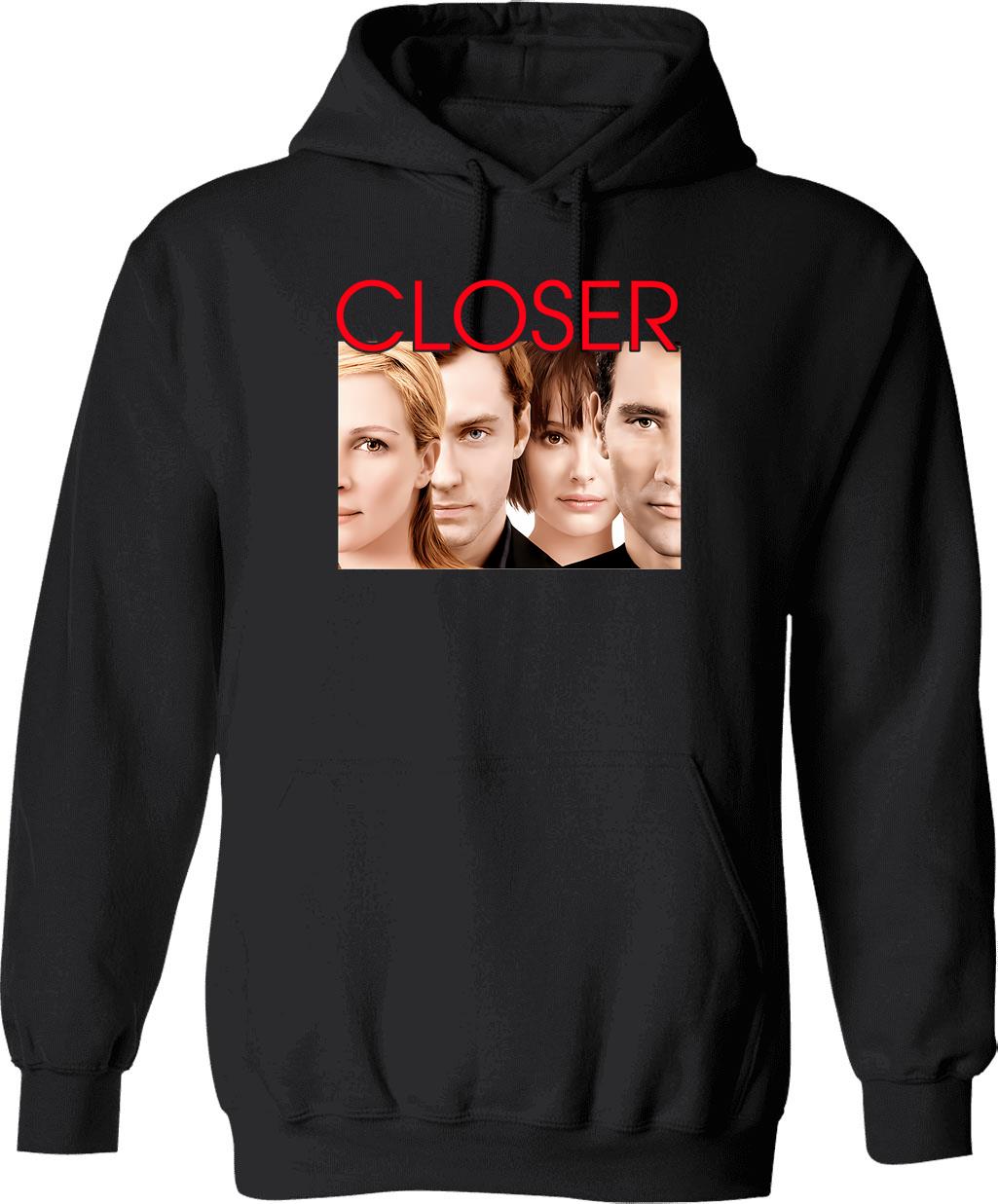 Closer Film Classic Hoodie - Retro Graphic Pullover Hoodie for Men & Women - Black