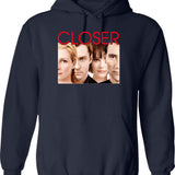 Closer Film Classic Hoodie - Retro Graphic Pullover Hoodie for Men & Women - Navy