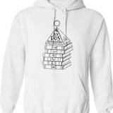 Clothing - Abydos Bookstore Hoodie - Retro Graphic Pullover Hoodie for Men & Women - White
