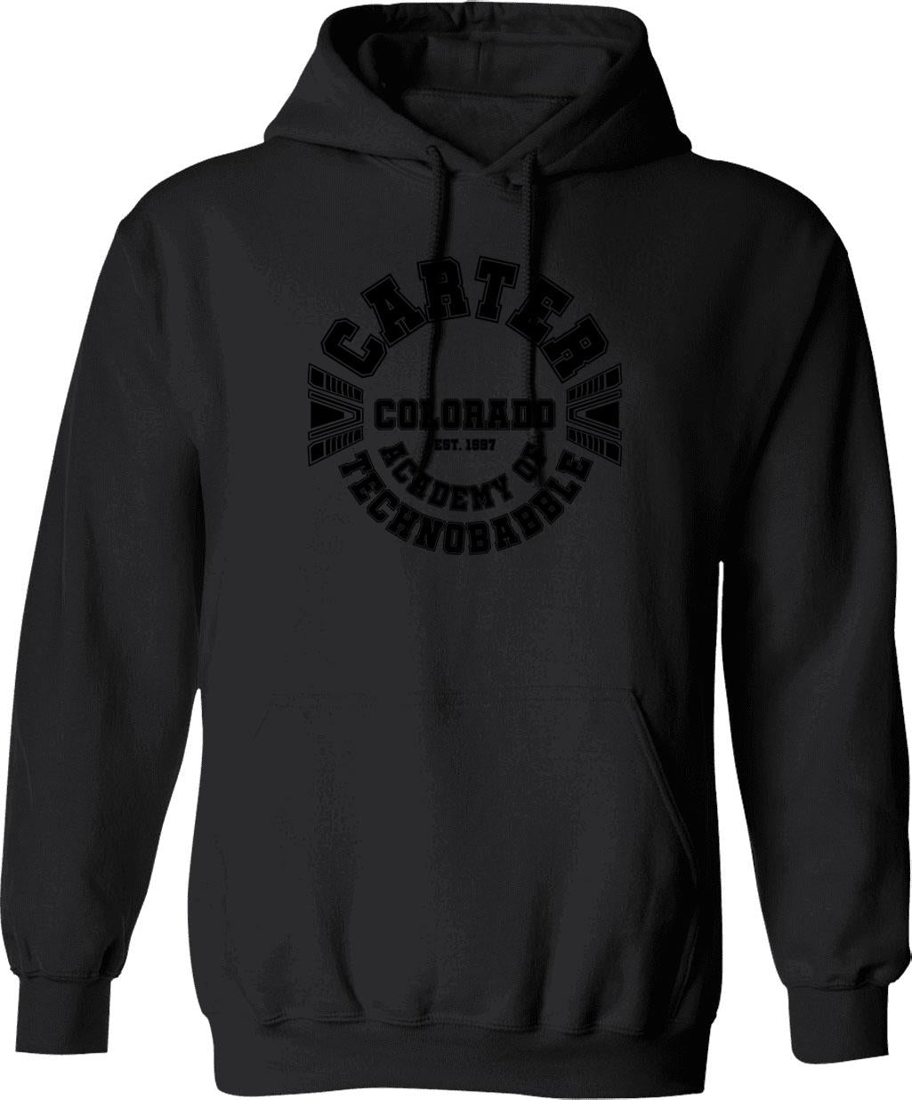 Clothing - Carter Academy Of Technobabble Hoodie - Black