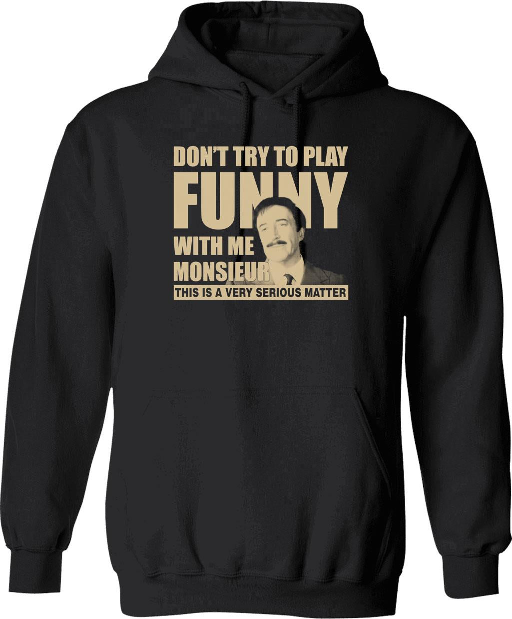 Clouseau Graphic Pullover Hoodie - Black
