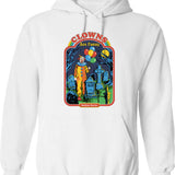 Clowns Are Funny Hoodie - Sarcastic Humor Graphic Hoodie - White