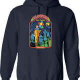 Clowns Are Funny Hoodie - Sarcastic Humor Graphic Hoodie - Navy