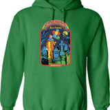 Clowns Are Funny Hoodie - Sarcastic Humor Graphic Hoodie - Green