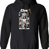 Clue Movie Hoodie - Retro Graphic Pullover Hoodie for Men & Women - Black