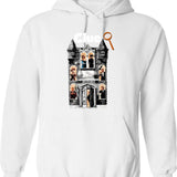 Clue Movie Hoodie - Retro Graphic Pullover Hoodie for Men & Women - White