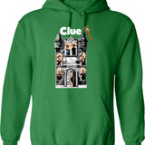 Clue Movie Hoodie - Retro Graphic Pullover Hoodie for Men & Women - Green